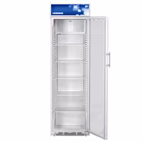 LIEBHERR | Commercial Beverage Display Fridge - 403 L – 1 Glass Door – White – +2 to +12 °C – Advertising display – LED side lighting