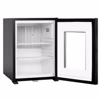 Minibar hladnjak - 402 mm - neto 34 l - s jednim staklenim vratima - crna