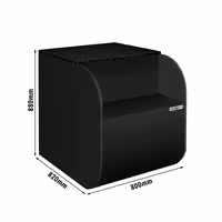 Checkout Counter KUVA - 800mm - Black front panel - Black granite worktop