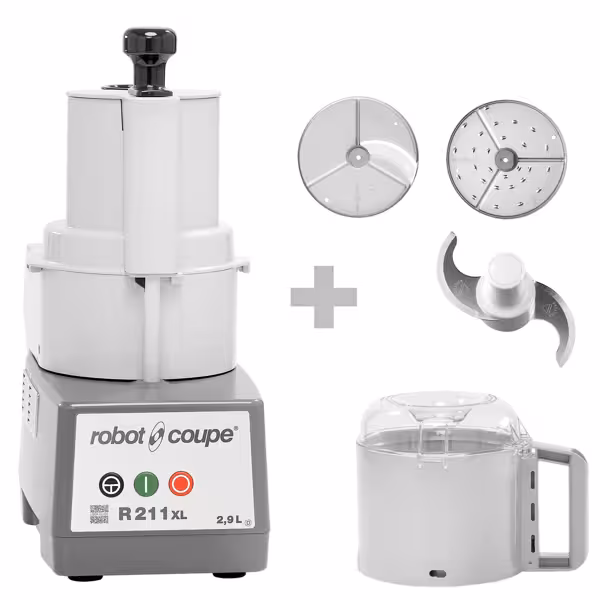 ROBOT COUPE | R 211 XL - universaalne köögikombain / köögiviljaviilutaja / lõikur - 2,9 liitrit - 550 W - 1500 pööret minutis - külgväljalaskmine.