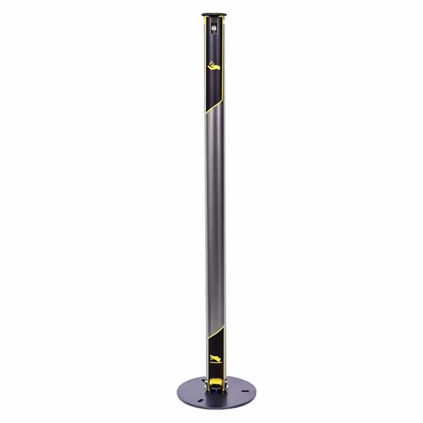 Dozator săpun / dezinfectant - cu pedală - 1400 ml - aluminiu