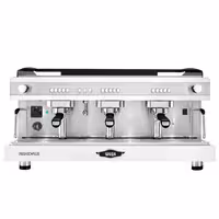 WEGA | Pegaso Plus – Machine à café expresso – 3 groupes – 5,3 kW – avec mousseurs à lait & eau chaude – Blanc