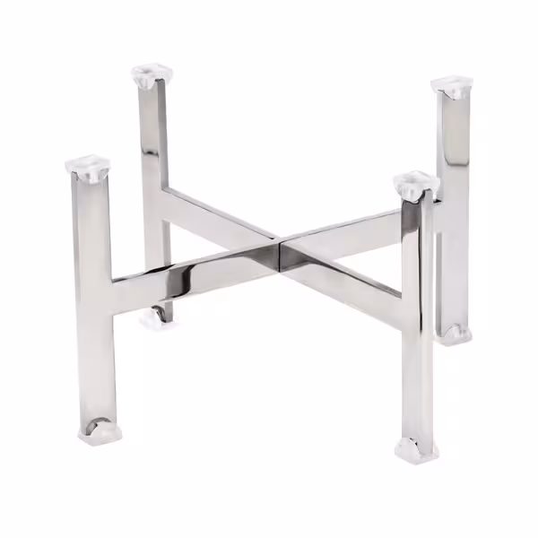 Açık Büfe Teşhir Standı - Paslanmaz Çelik - köşeli - 210x210x170mm