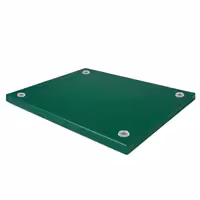 Griešanas dēlis - 300x500 mm - Biezums: 20 mm - HACCP atbilstošs - PE500 (HDPE) polietilēns - Zaļš - Neslīdošas kājiņas - Var mazgāt trauku mazgājamā mašīnā