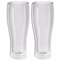 (2) ZWILLING | Sorrento Bar Beer Glass Set – 410 ml - double‑walled borosilicate