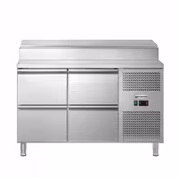 Table de préparation ECO - 1360mm - pour 7x GN 1/3 - 4 tiroirs