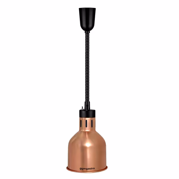 Infracrvena grijaća svjetiljka - 275 W - sjenilo Ø 175 mm - podesiva po visini - roza zlatna