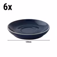 (6 kom) Colors - Tanjurić za kavu - Okrugli - Ø 120 mm - Plava