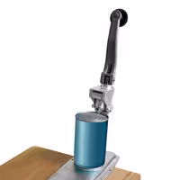 Manual Bench Can Opener - Shaft Length: 480mm - Stainless Steel - Max Can Height: 25cm