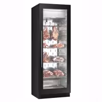 Dry Aging skříň na zrání masa - 595x710 mm - se 1 skleněnými dveřmi - černá