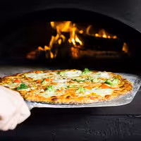 Lopata za pizzu - anodizirani aluminij - ekstra lagana - 305x350 mm - drška aluminijska