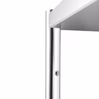 Rozsdamentes acél polc felépítmény - 1 szintes - 1200x370 mm - magasságában állítható