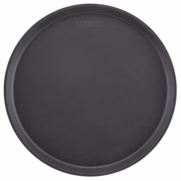 (12 adet) CAMBRO | CAMTREAD® - Fiberglas tepsi - yuvarlak - ø 280mm - yüksek profil - siyah