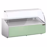 Serve Over Counter - 2506x979mm - front panel light green - capacity 512 litres