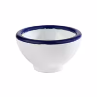 (6 Stück) Dipschälchen - ENAMEL LOOK - Melamin - 20ml - Ø 55mm - Weiß
