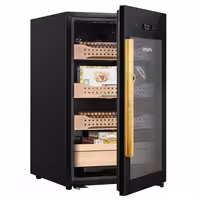 Oрмаrić za cigare (humidor) sa senzorom otiska prsta i aplikacijom za upravljanje – 113 litara – prima 850 cigara – 4 ladice