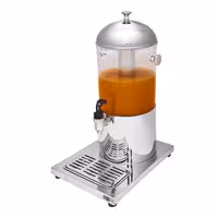Commercial Juice Dispenser - 7.5 Litres - Stainless steel - incl. drip tray & lid