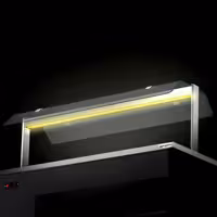 Carrello buffet freddo DANZIG - 1300mm - per 3x GN 1/1 - con scorrivassoio - Nero