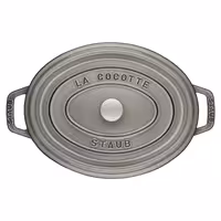 STAUB | Mini Cocotte Oval Enamelled Cast Iron Casserole Dish – 150 mm Oval – Graphite Grey