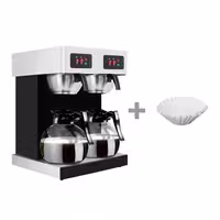 Commercial Twin Filter Coffee Machine - 2x 1.8L - 4.04 kW - Manual Fill - incl. 2 Glass Jugs
