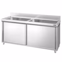 PREMIUM ormarić za pranje lonaca – 1800 x 600 mm – s 2 sudona