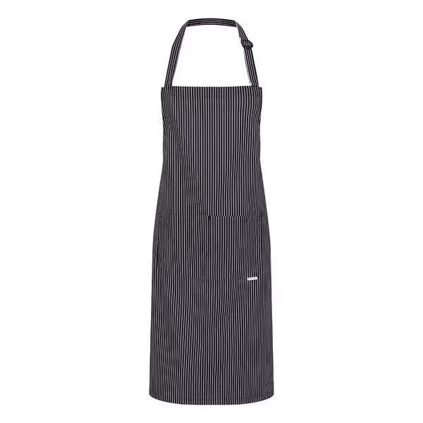 KARLOWSKY | Carlo Chef Bib Apron – Black - 70x90cm - Cotton - Adjustable Neck Strap - 2 Pockets