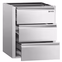 Ladičar ECO - 3 ladica - inox - modul 400x560 mm - 400x560x585 mm - kompatibilno sa serijom 600