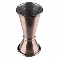 (6 pz) Misurino da bar doppio - Acciaio inox - 2cl & 4cl - con graduazioni interne 1cl & 3cl