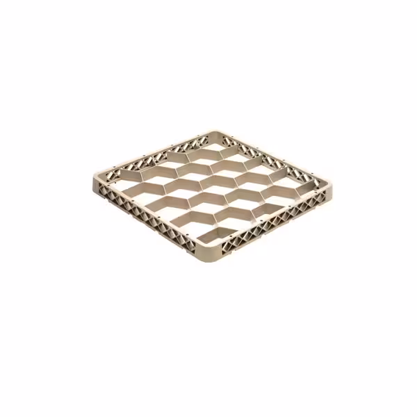 Förhöjningsram till diskkorg - 1/1 - Rack-Max Trg - 500x500x40 mm - 20 fack - för glas - Ø 100 mm