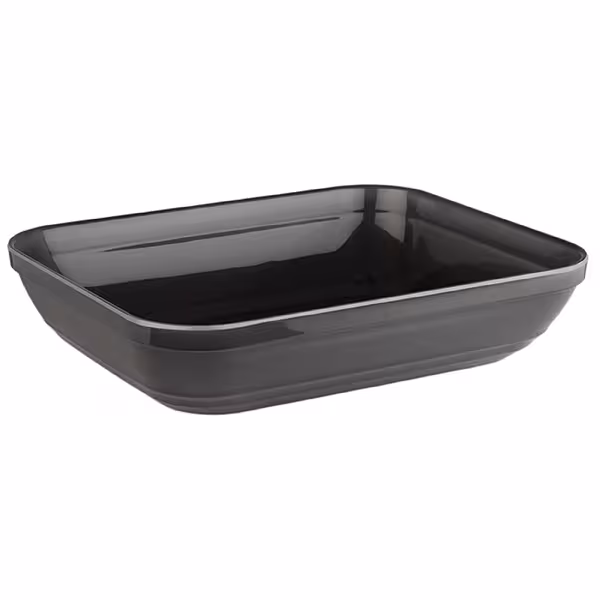 (6 adet) Gastronorm Küvet GN 1/2 - Melamin - EMMA - 3,5L - köşeli - 325x265mm - Derinlik:75mm - Gri