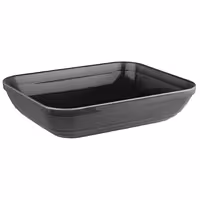 (6 adet) Gastronorm Küvet GN 1/2 - Melamin - EMMA - 3,5L - köşeli - 325x265mm - Derinlik:75mm - Gri