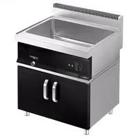 Toplovodna kupka električna - 2,4 kW - 2x GN 1/1 ili 4x GN 1/2 - s odvodnim ventilom - na zatvorenom ormariću s 2 vrata