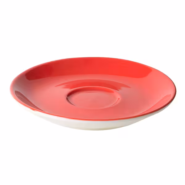(6 kom) BART COLOUR CAFE - Tanjurić za kavu - Okrugli - Ø 135 mm - Crvena