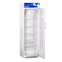 LIEBHERR | Commercial Beverage Display Fridge - 403 L – 1 Glass Door – White – +2 to +12 °C – Advertising display – LED side lighting