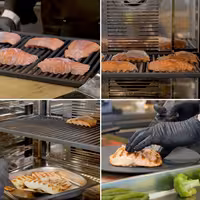 Commercial Electric Combi Oven - Touchscreen Controls - 5x GN 1/1 - incl. Automatic washing system & Core temperature probe