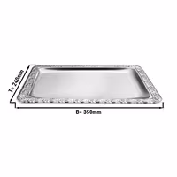 Serving Tray - Stainless Steel - 350x240mm - Height: 7mm