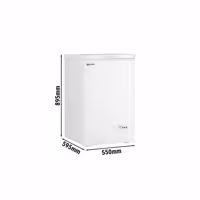 Zamrażarka skrzyniowa - 550x595mm - 100L - pokrywa z tworzywa sztucznego