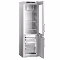 LIEBHERR | Chłodziarko-zamrażarka ze stali szlachetnej PERFECTION – 232 litry – z 1 szklaną i 1 pełną drzwiami