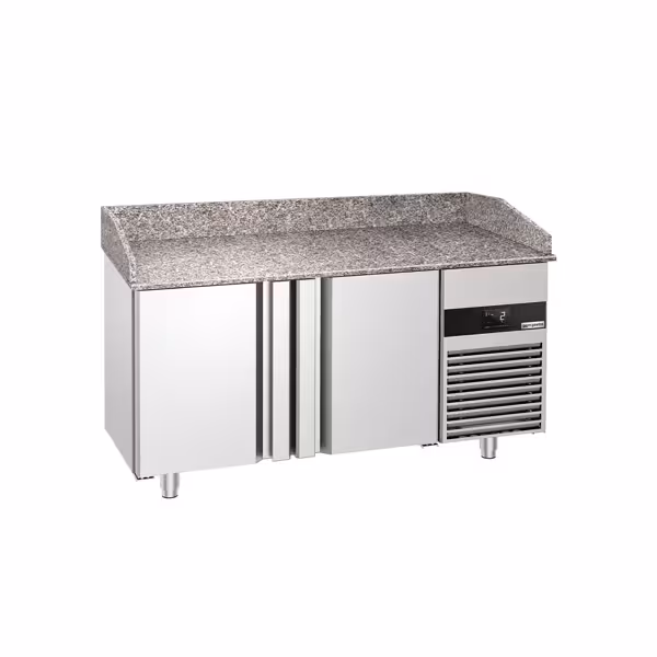 Stół chłodniczy do pizzy PREMIUM – 1550 x 800 mm – z 2 drzwiami
