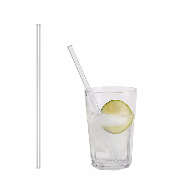 (50 adet) Cam Pipet - 200mm - ø 8mm - düz - Şeffaf - dahil 1 Naylon Temizlik Fırçası