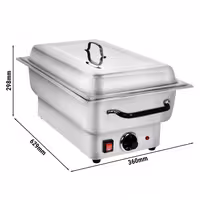 Električna grijana posuda GN 1/1 - s poklopcem (chafing dish)