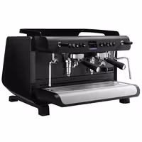 Commercial Espresso Machine Compact - 2 Group - Multi-boiler - with Touchscreen - Separate Temperature Control - Pre-infusion System & 2 Steam Wands - Black