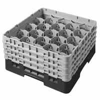 CAMBRO | CAMRACK® Glass Rack – Black – H 267 mm – For max Ø98 mm
