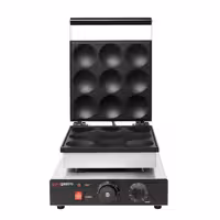 Gofrownica – pojedyncza – kształt: 9 pancake'ów amerykańskich – 1,75 kW – manualna