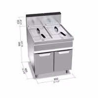 Frigġer doppju bil-gass – 20+20 litri – 35 kW