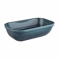 (6 adet) Gastronorm Küvet GN 1/4 - Melamin - EMMA - 1,5L - köşeli - 265x162mm - Derinlik:75mm - Mavi
