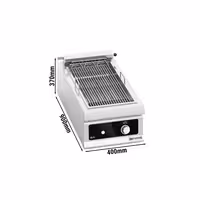 Električni roštilj - 5,4 kW - Bflex Digital - pultni - linija 900 - inox AISI 304