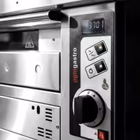 Gas Deck Pizza Oven - Single Deck - 9 x Ø 33cm (13") - 230V Single Phase - Mechanical Controls - up to 370°C