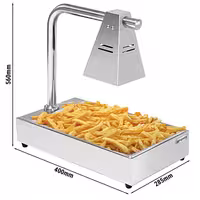 Toplinski most za grijanje hrane – infracrveni – s grijaćom svjetiljkom – 400x285 mm – 290 W – za GN 1/2