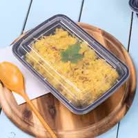 (300 pcs) Food Lidding Tray Polypropylene - 187x128mm - Transparent